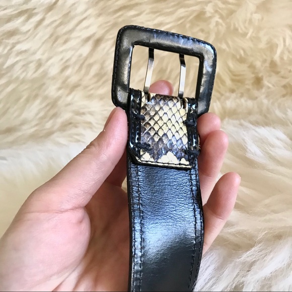 YSL snake skin black belt | S - Picture 7 of 8